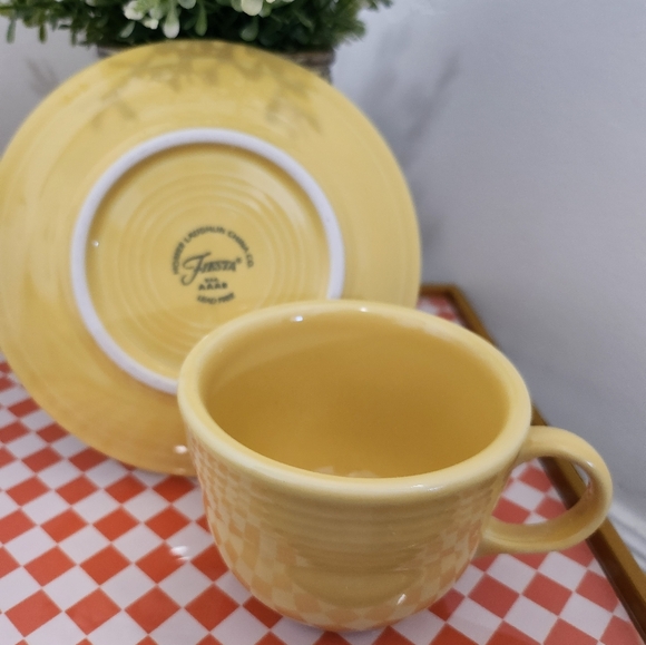 fiestaware set of 3 teacups - Picture 4 of 7